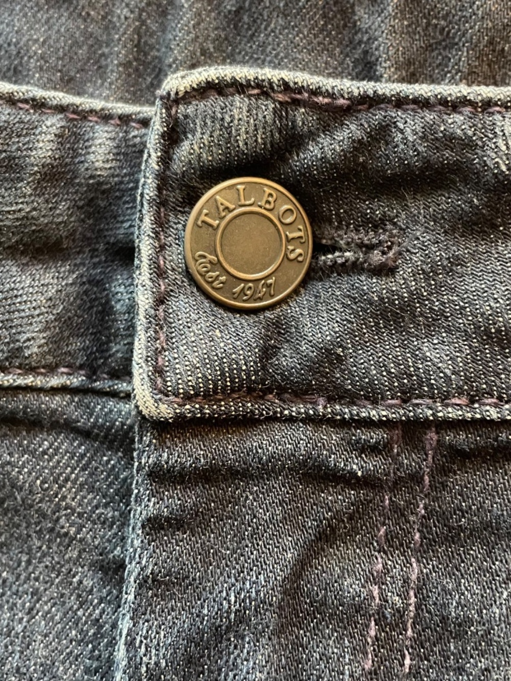 Talbots CURVY Slim Ankle Jeans Medium/Dark Wash Blue Denim Size 14 (Curvy) - Picture 3 of 10
